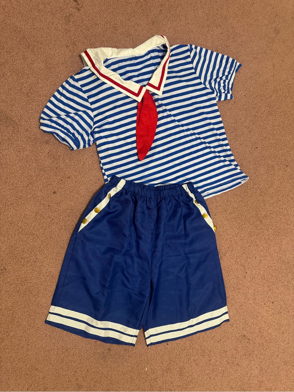 New xl sailor outfit costume festival rave cosplay emo shirt shorts Halloween
